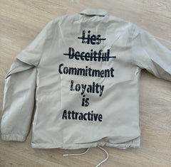 Tan "Loyalty is Attractive "Jacket